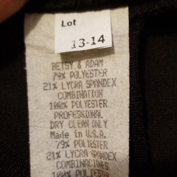 Betsy & Adam Black Evening Dress - Picture 6 of 9